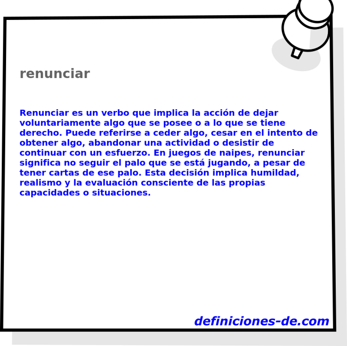 renunciar 