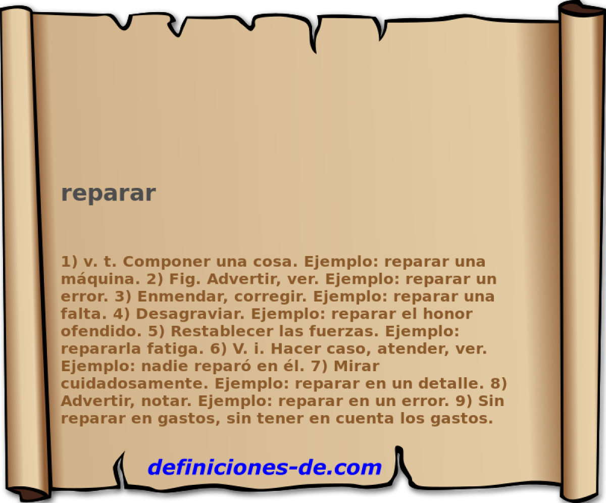 reparar 