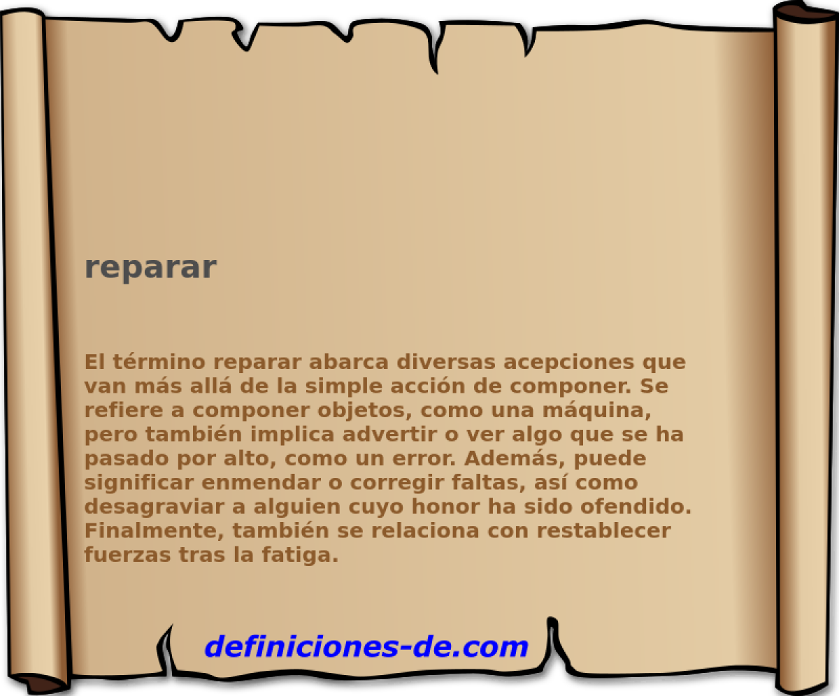 reparar 