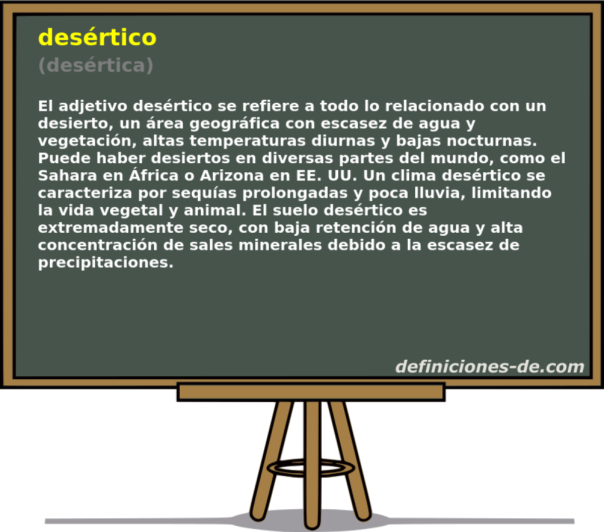 desrtico (desrtica)