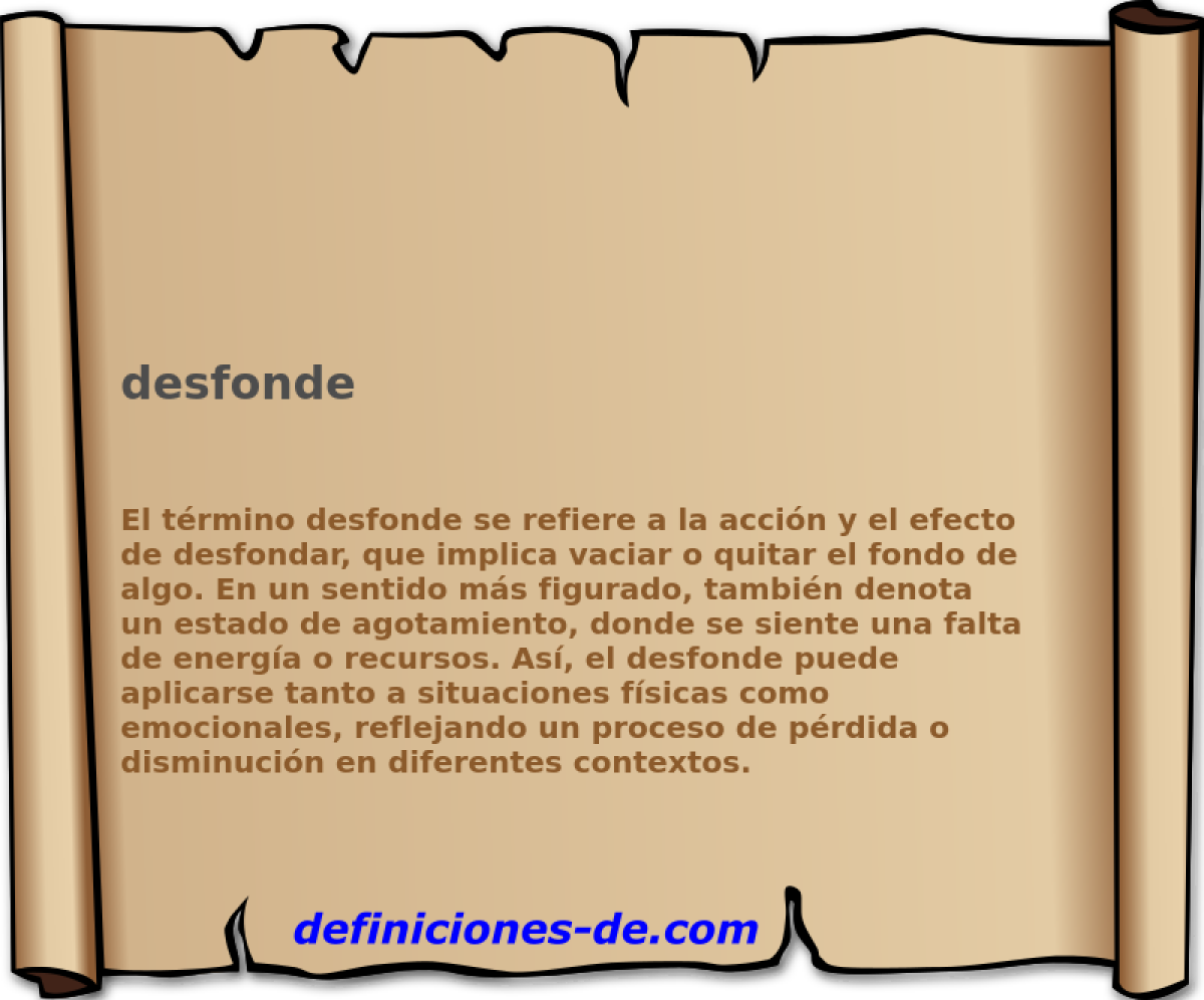 desfonde 