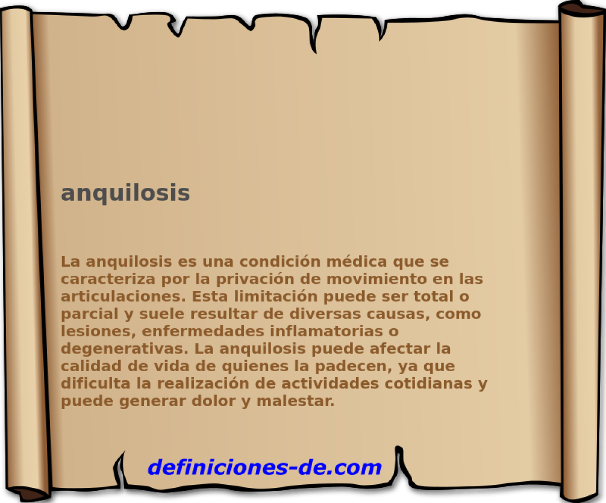 anquilosis 