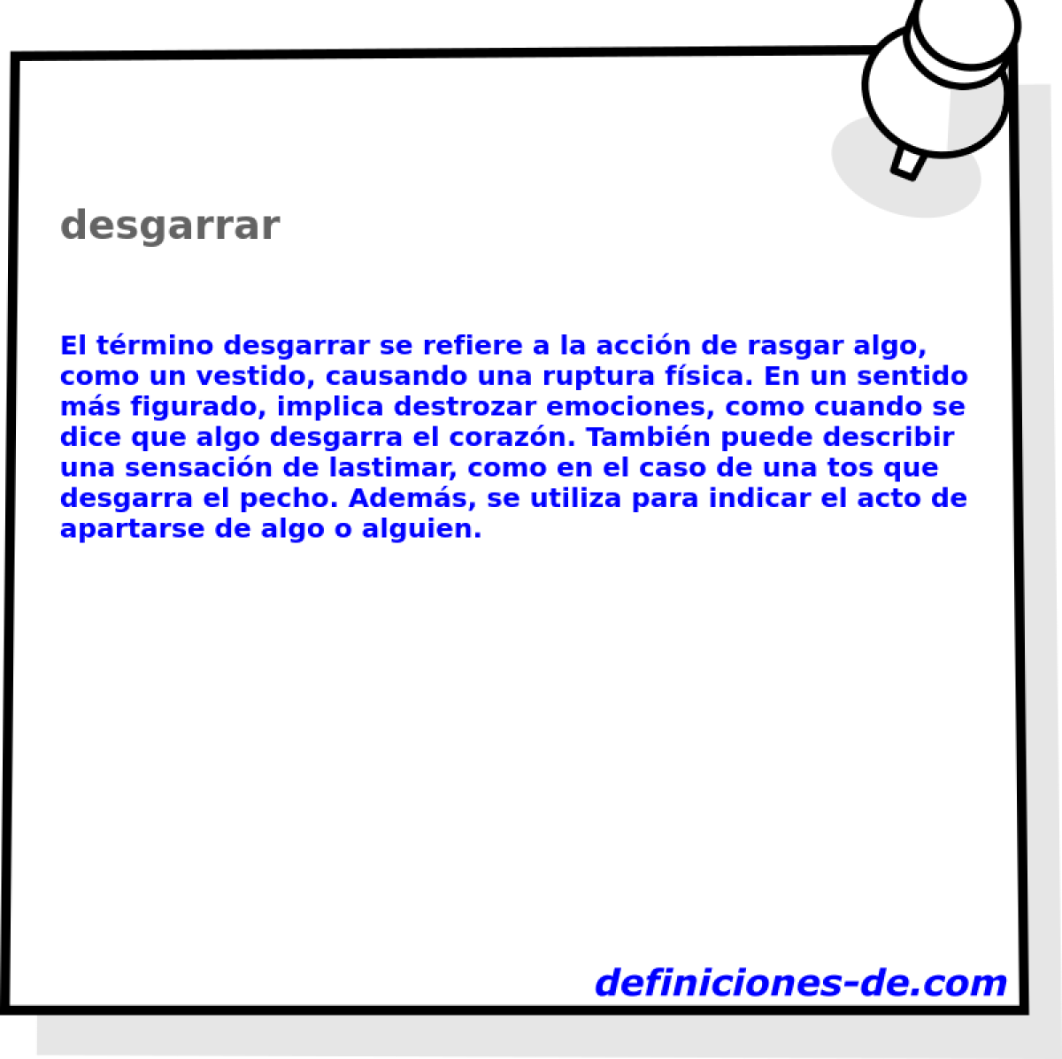 desgarrar 