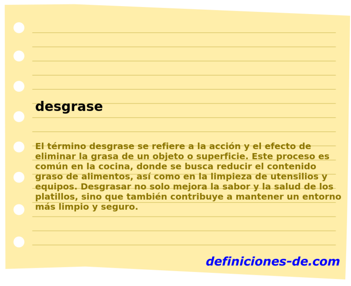 desgrase 