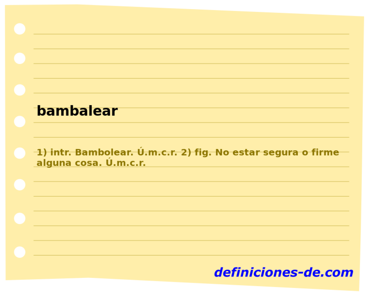 bambalear 