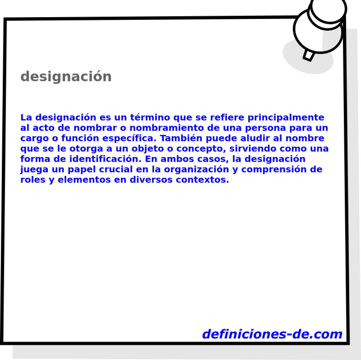 designacin 