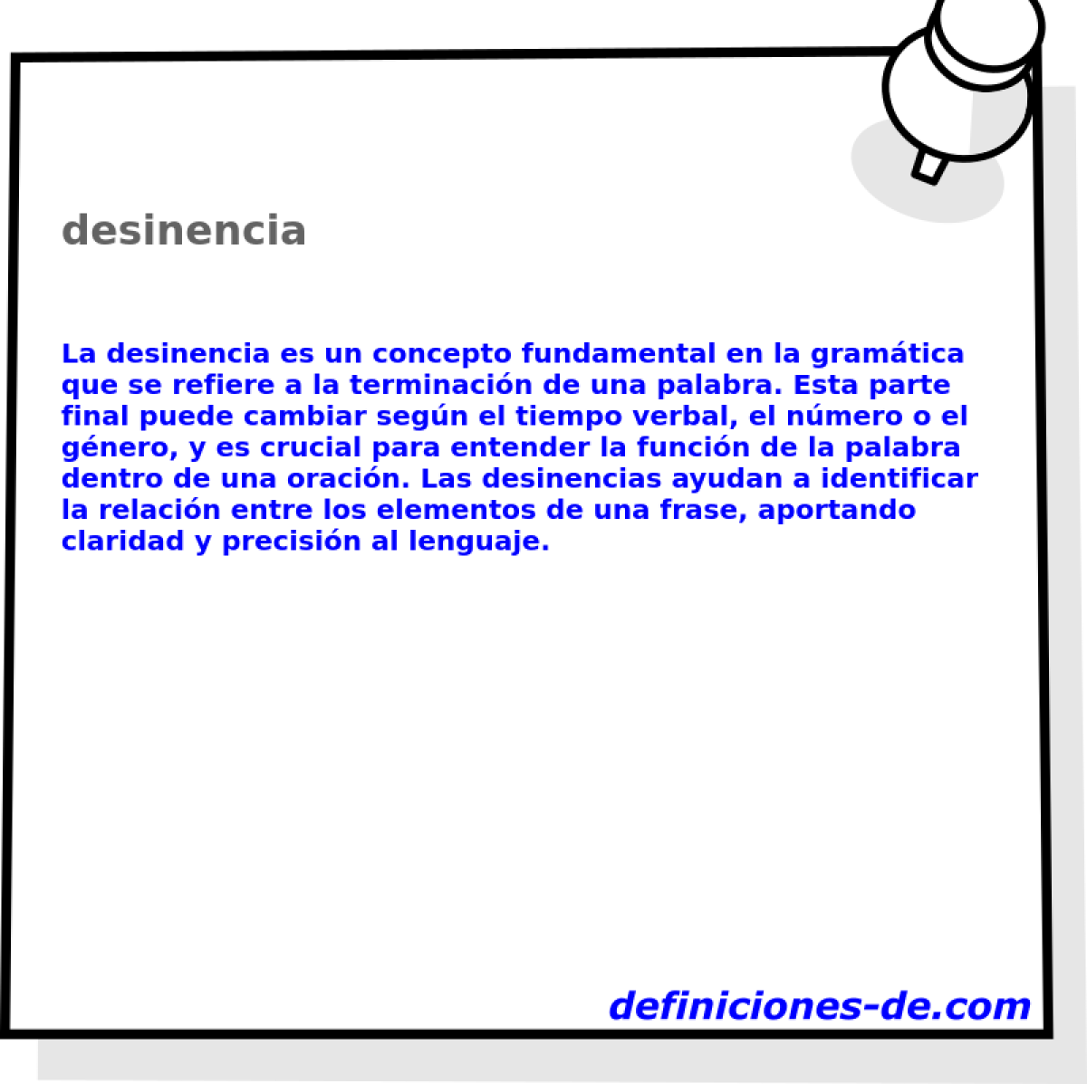 desinencia 