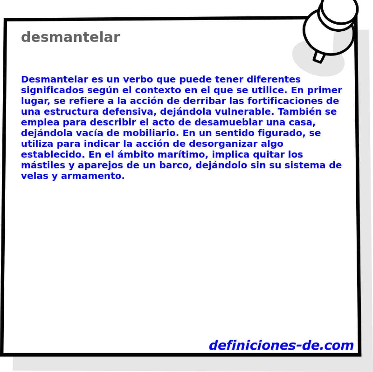 desmantelar 