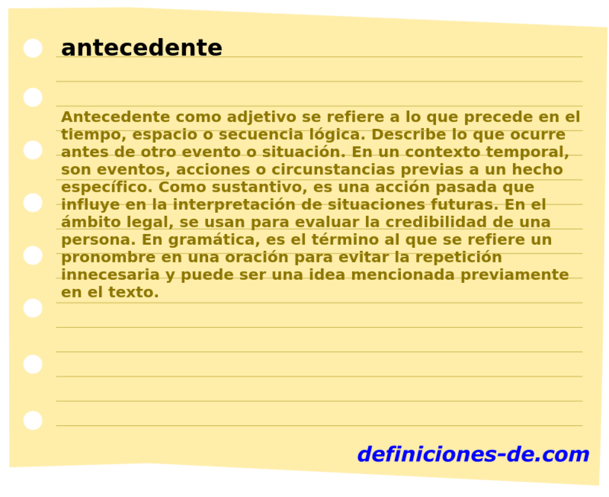 antecedente 