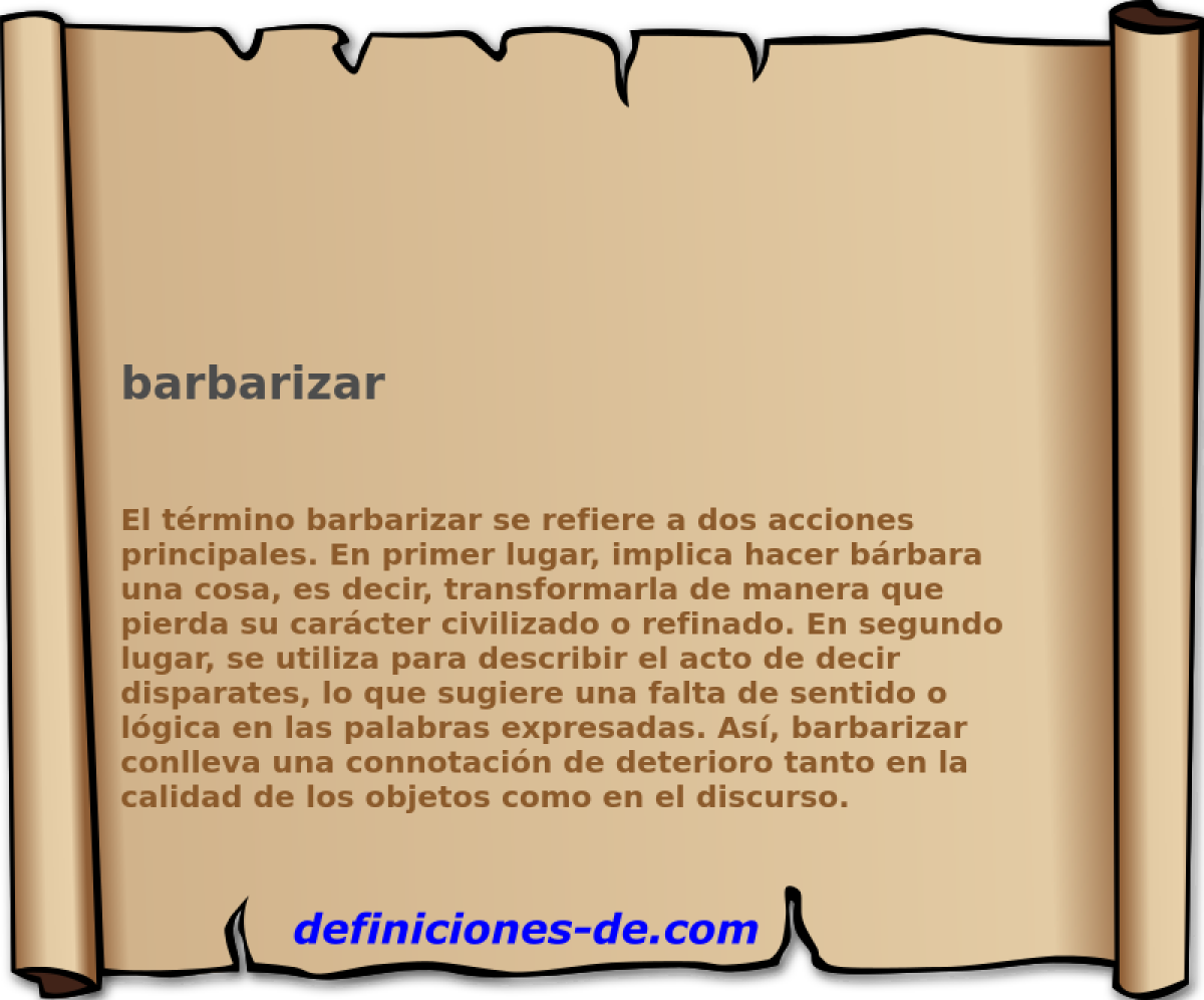 barbarizar 