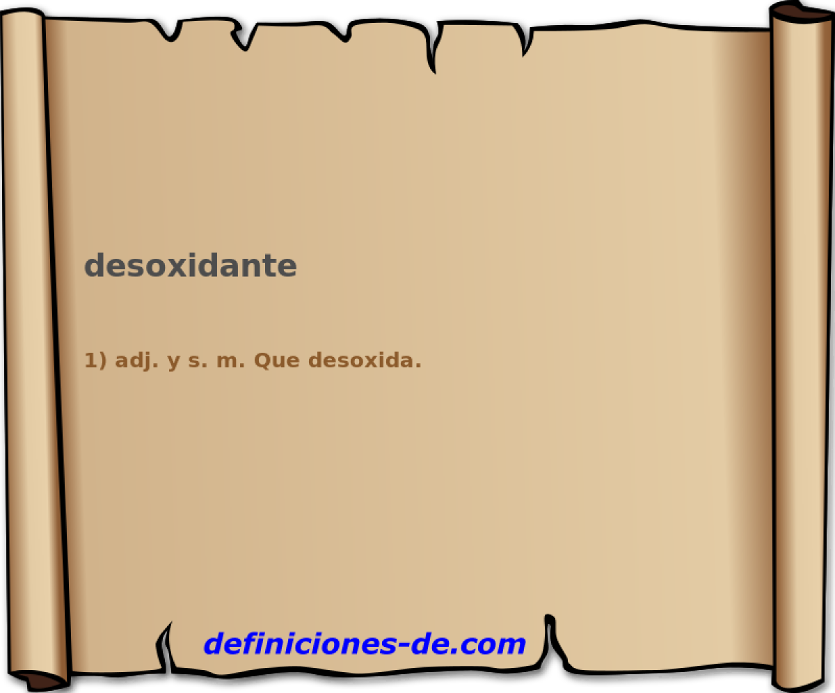 desoxidante 