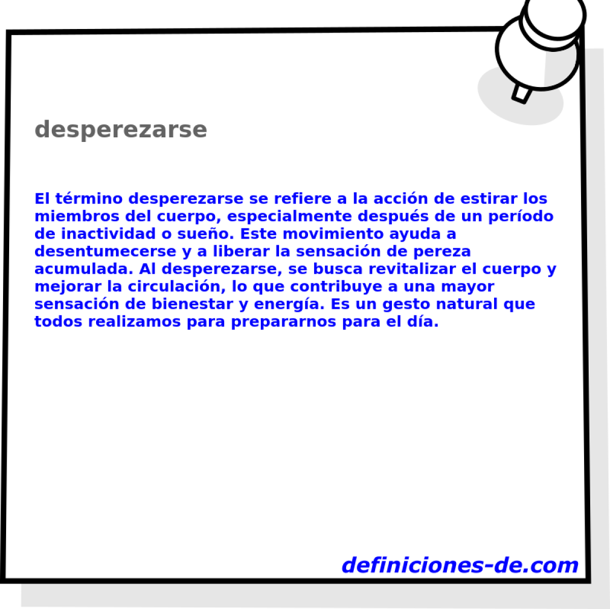 desperezarse 