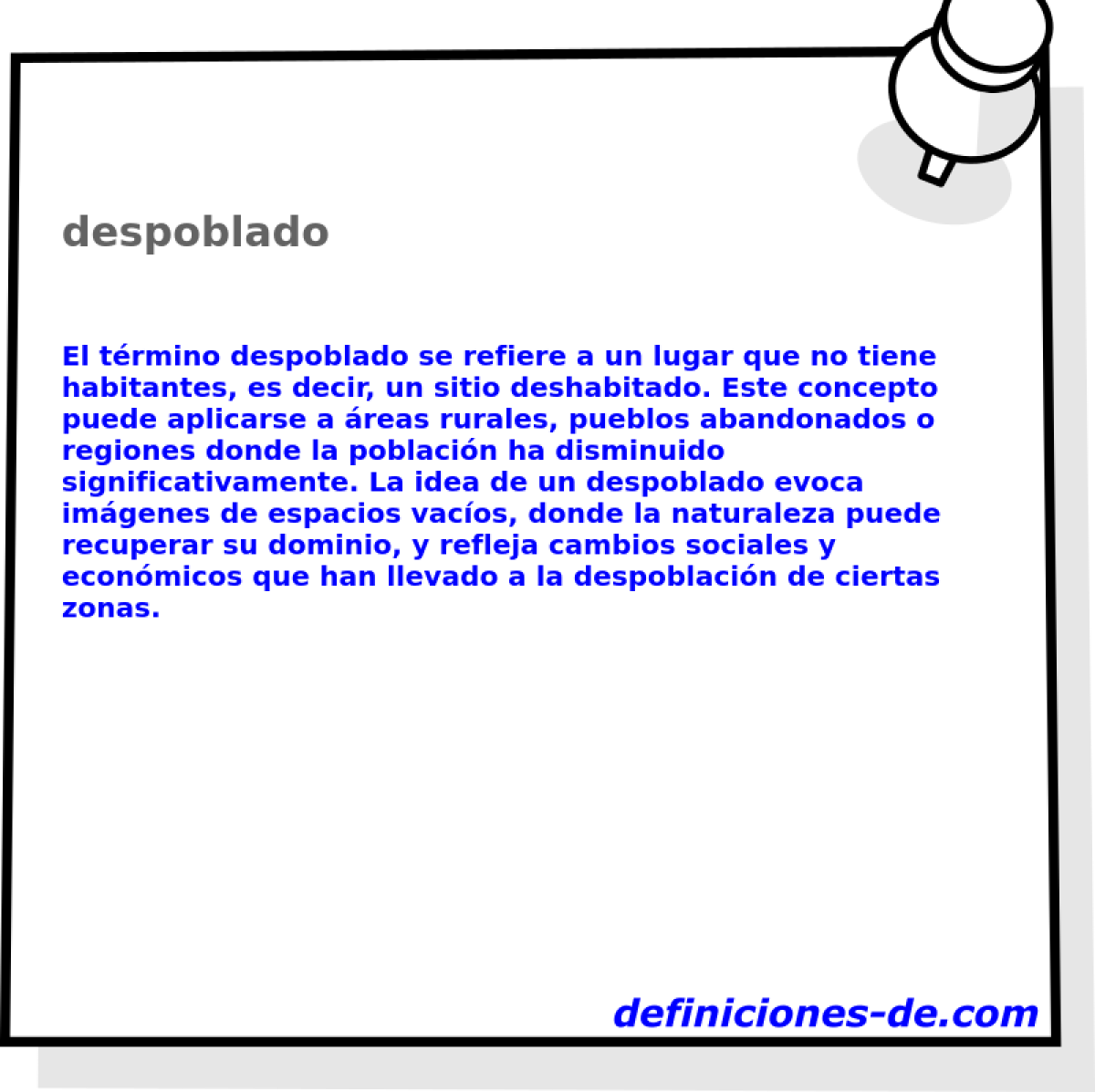 despoblado 