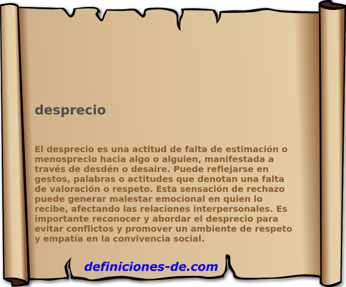 desprecio 