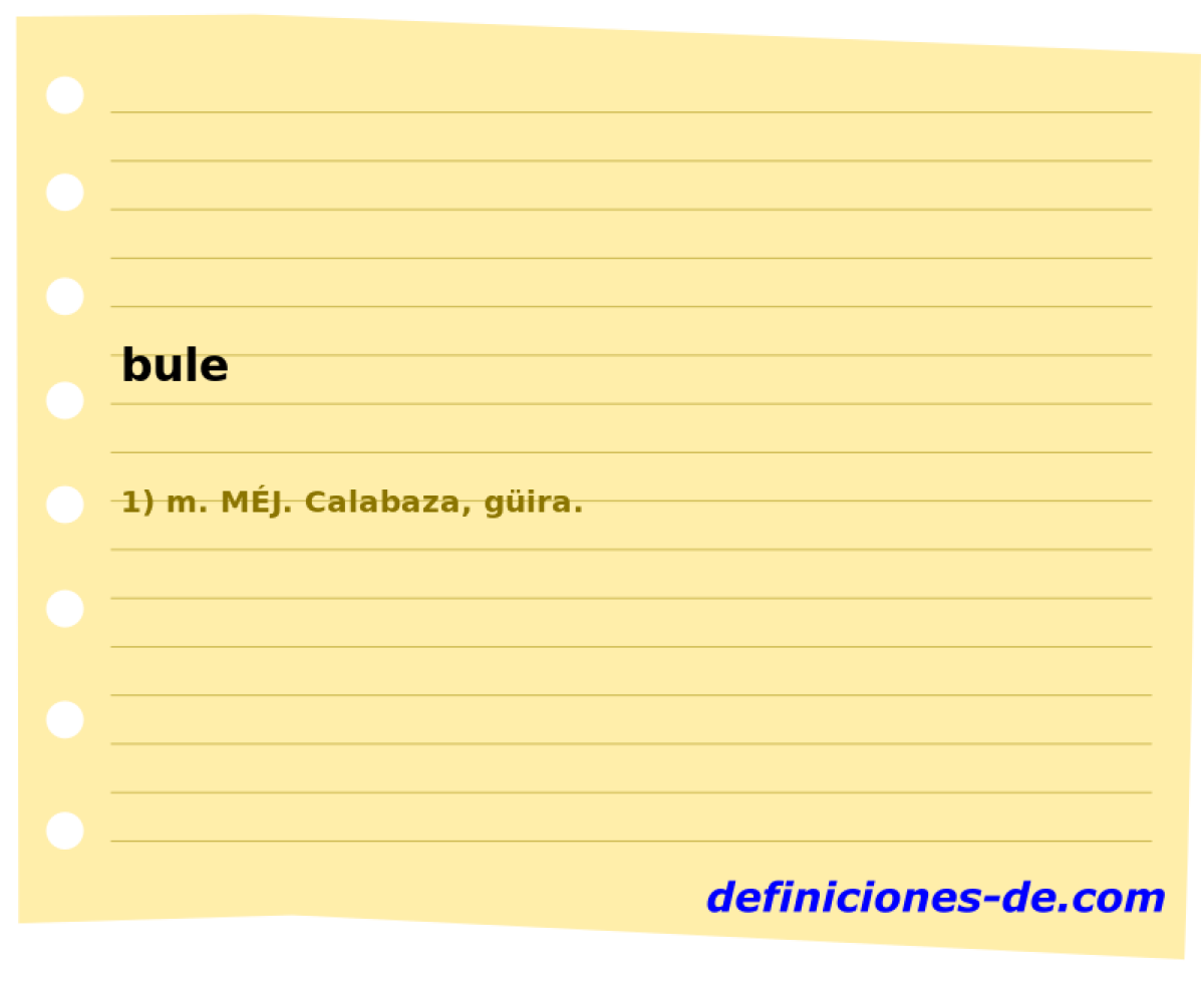 bule 