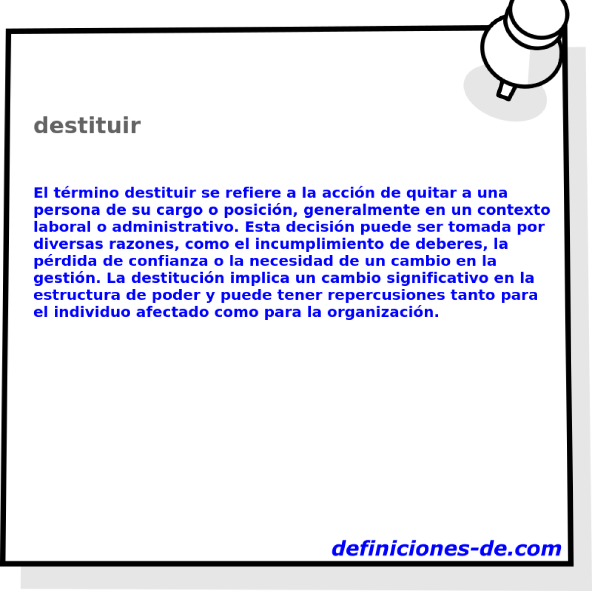 destituir 