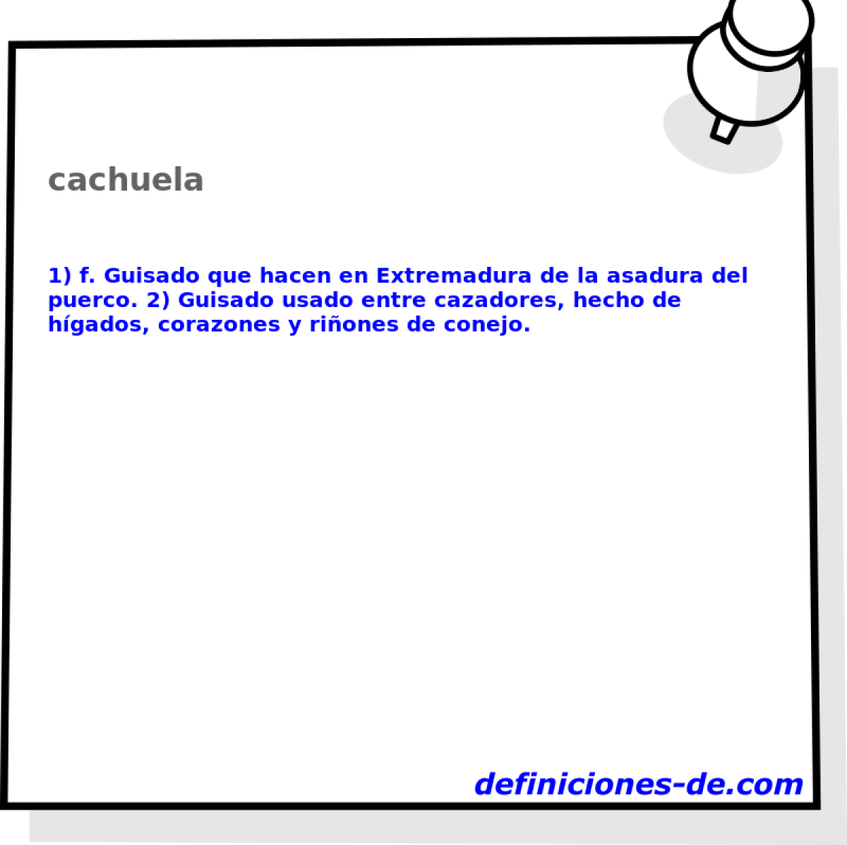 cachuela 