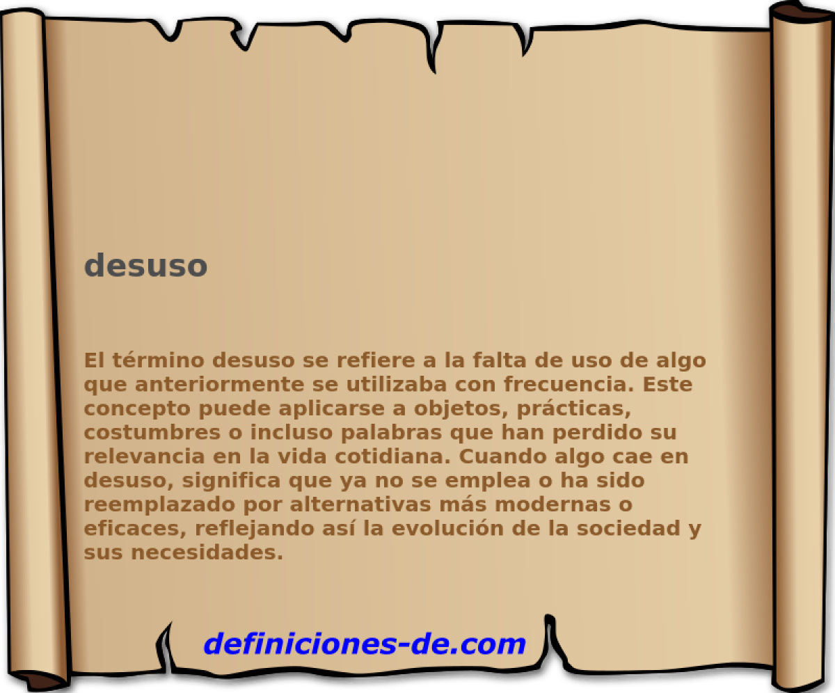 desuso 