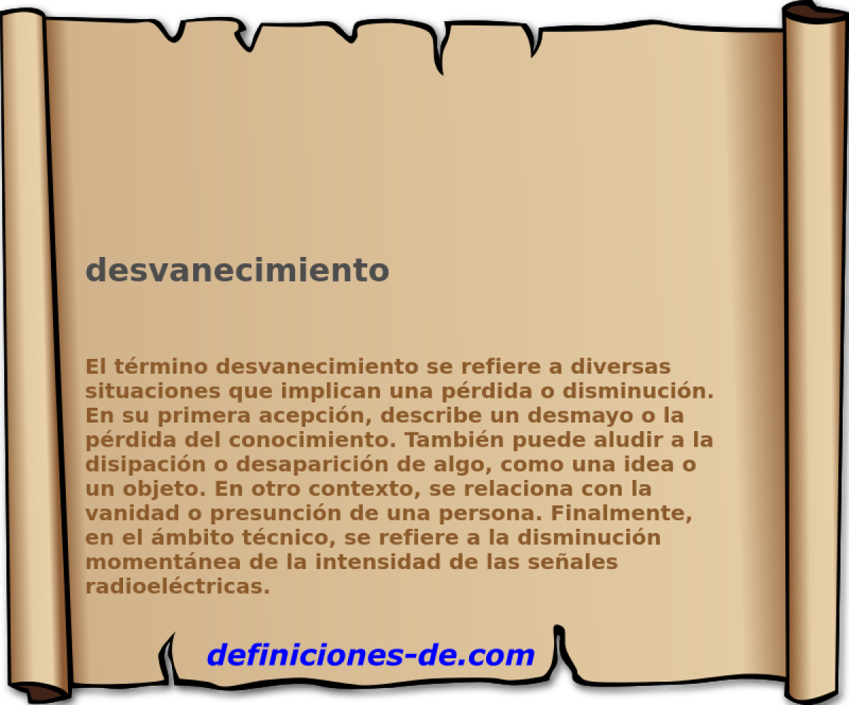 desvanecimiento 