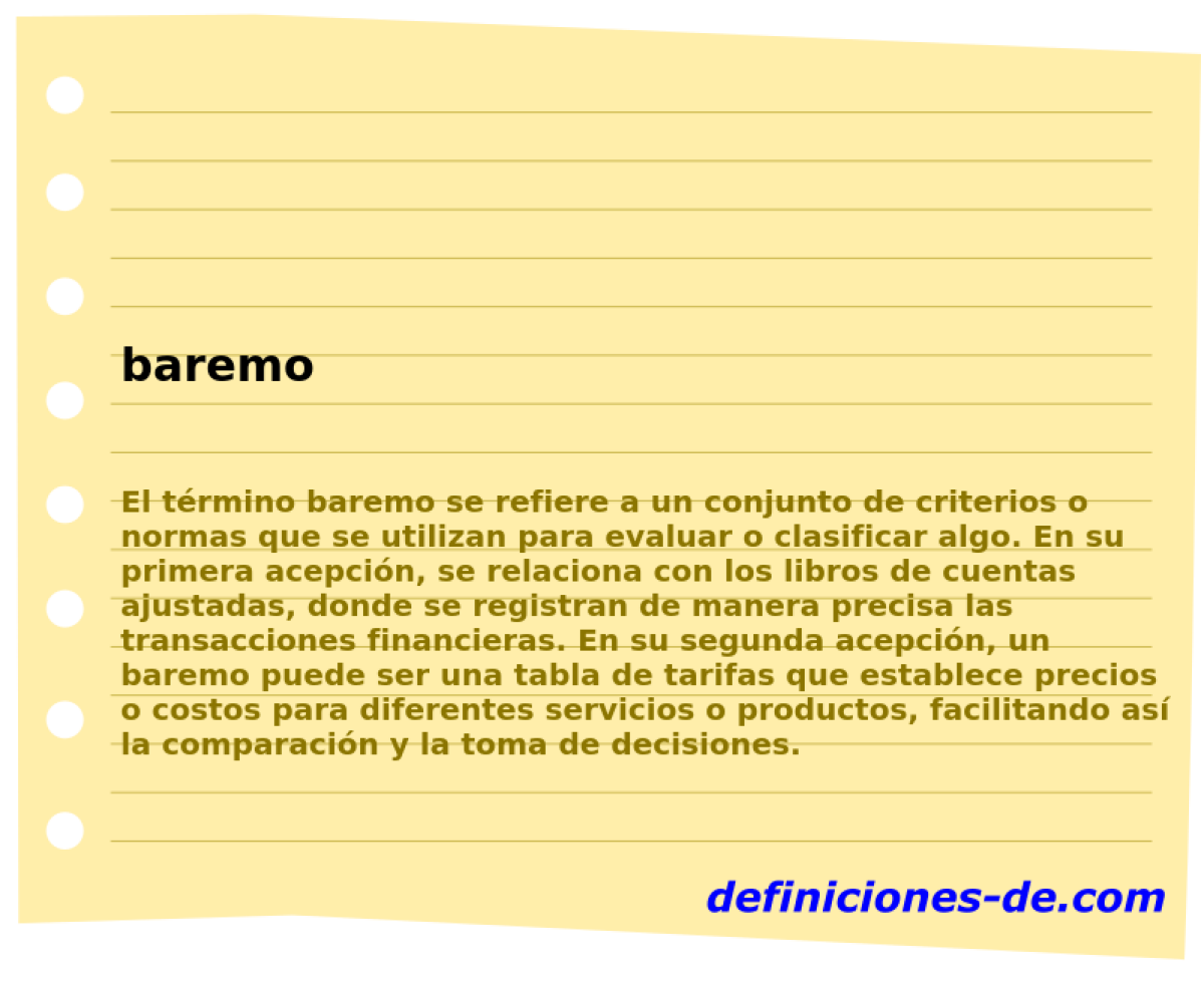 baremo 