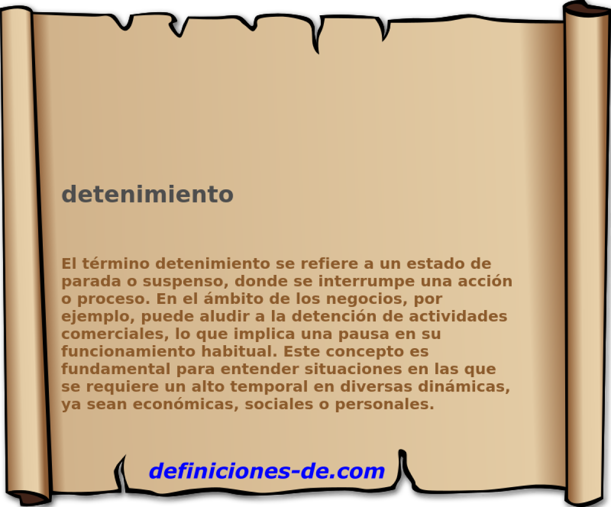 detenimiento 