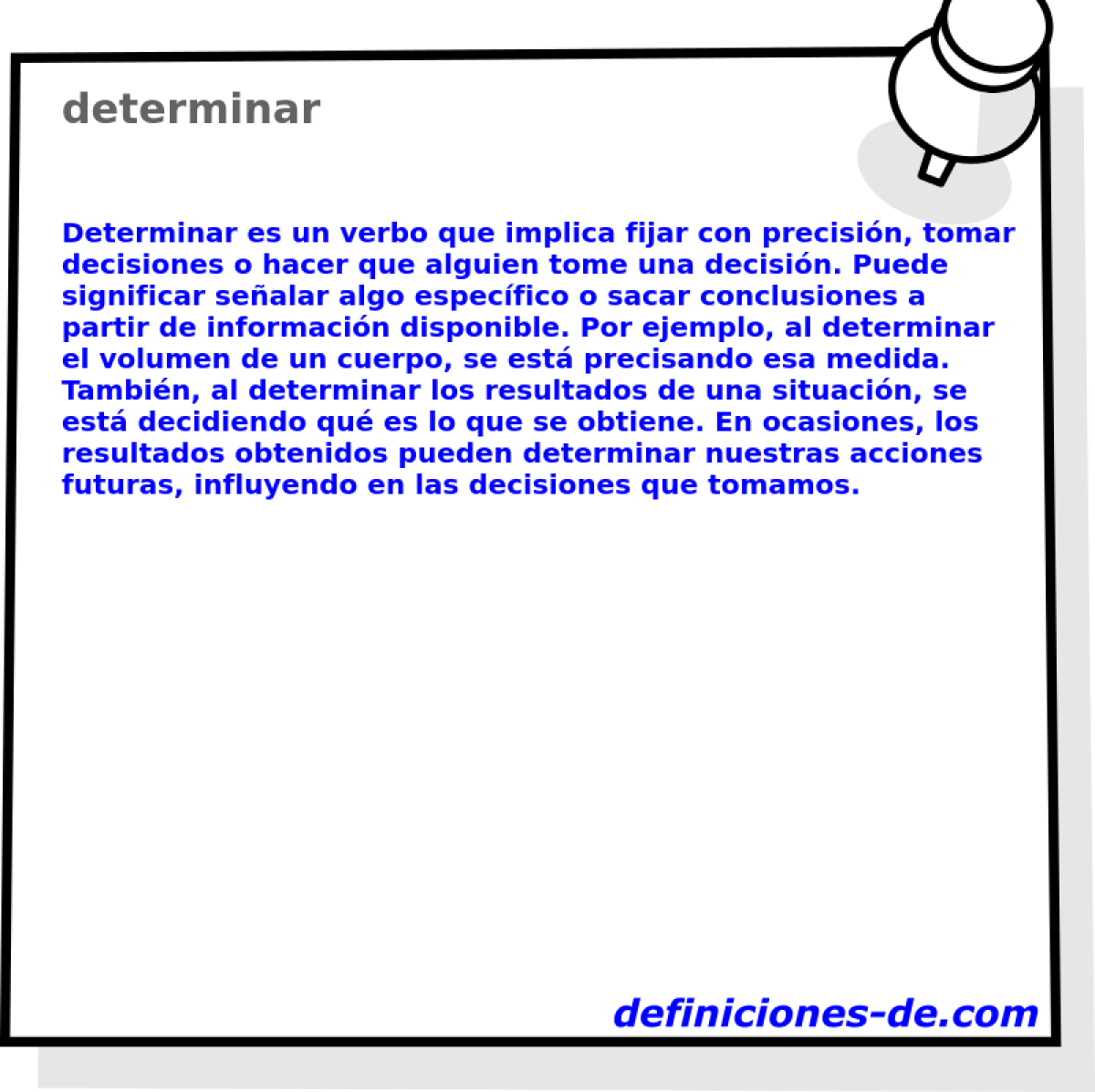 determinar 