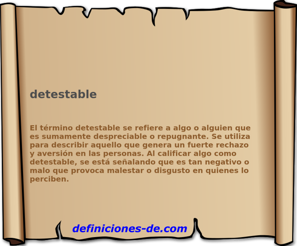 detestable 