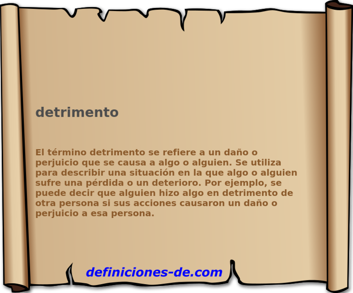 detrimento 