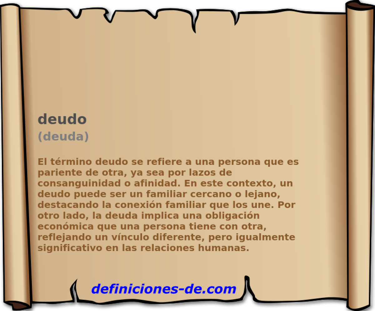 deudo (deuda)