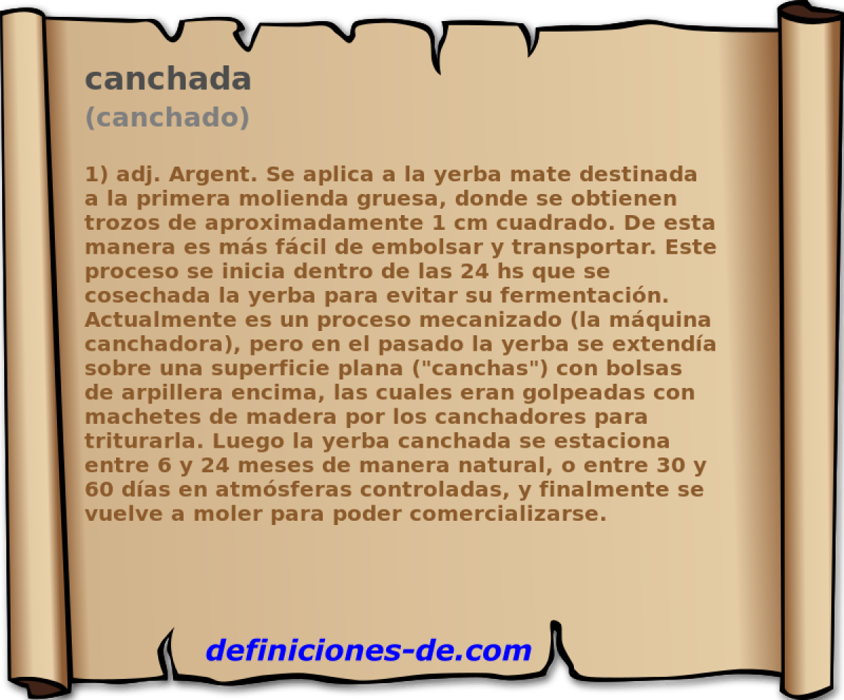 canchada (canchado)