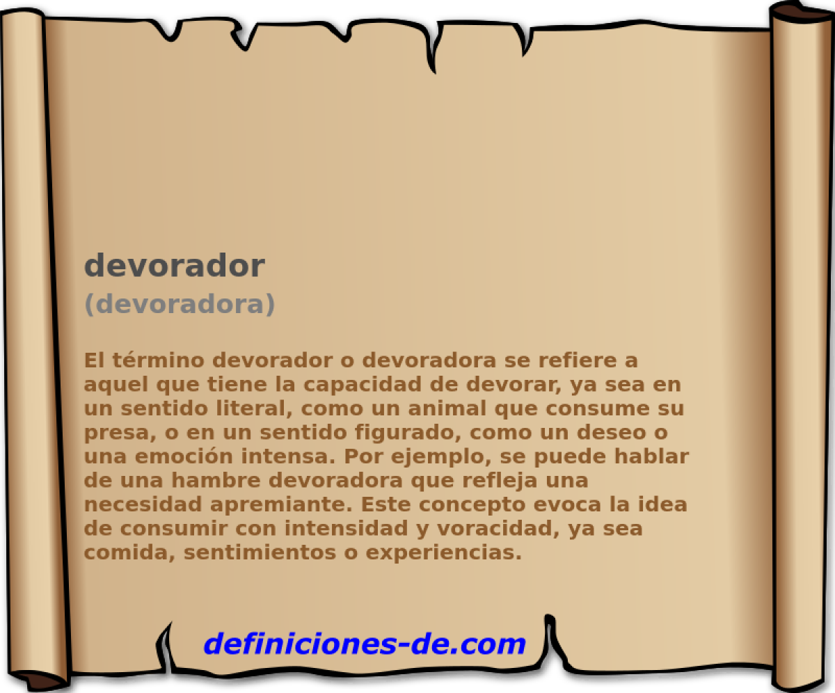 devorador (devoradora)