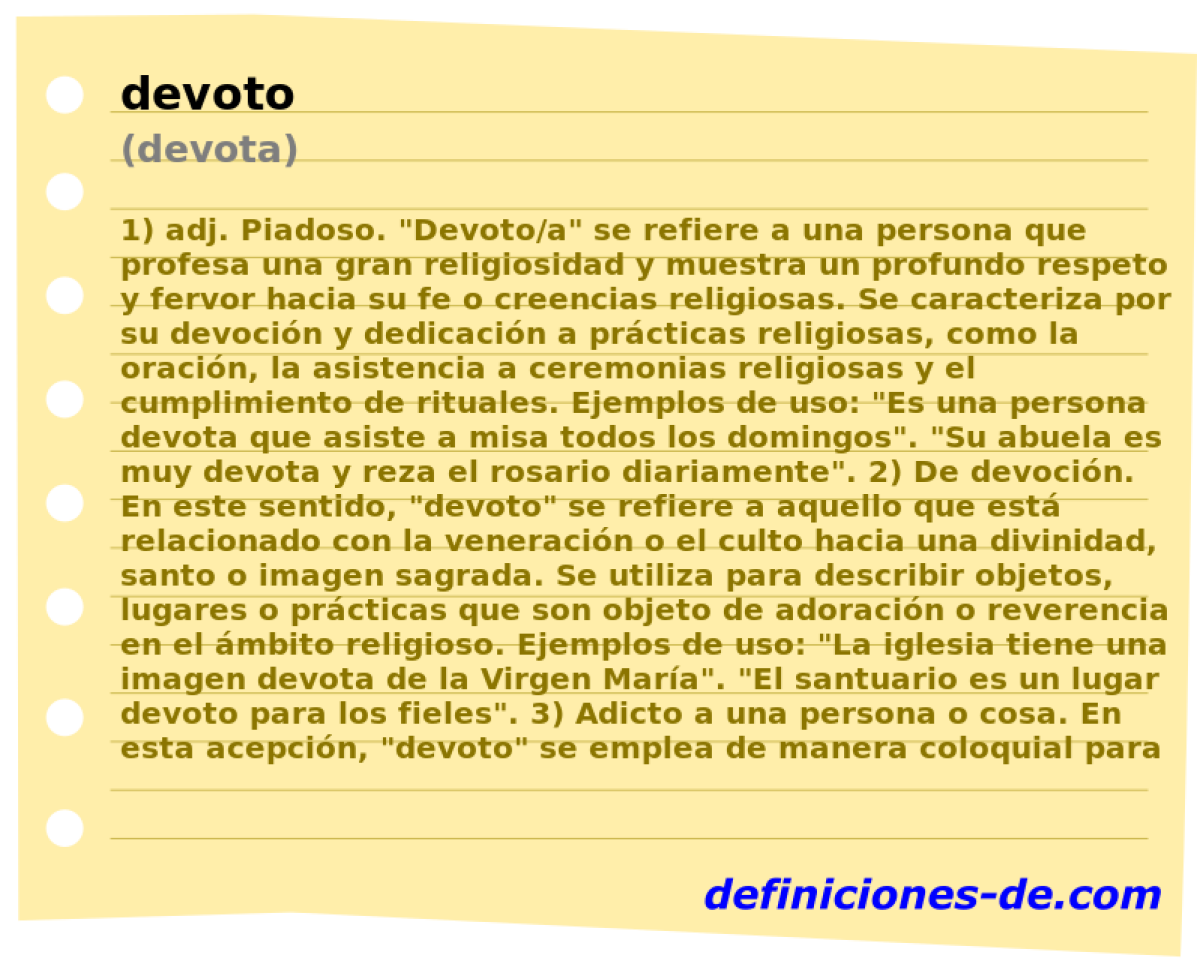 devoto (devota)