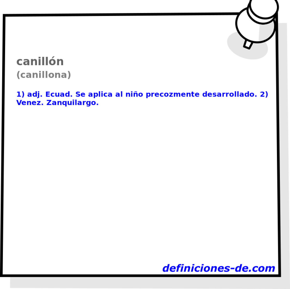 canilln (canillona)