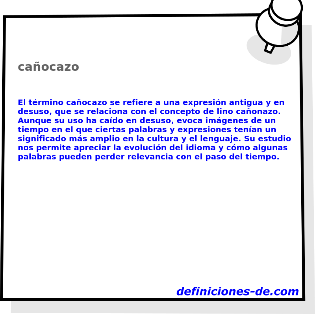 cañocazo