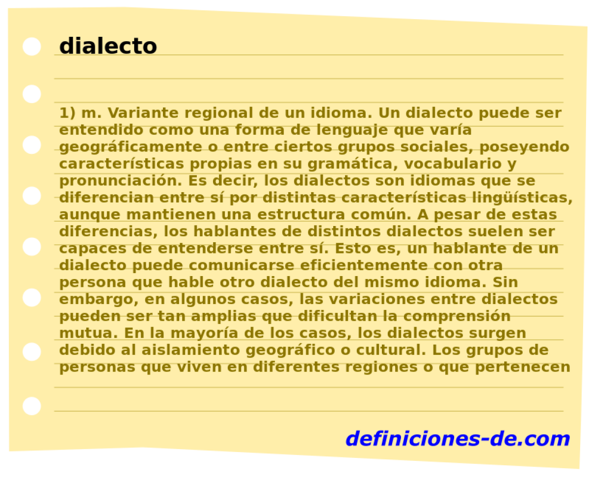 dialecto 