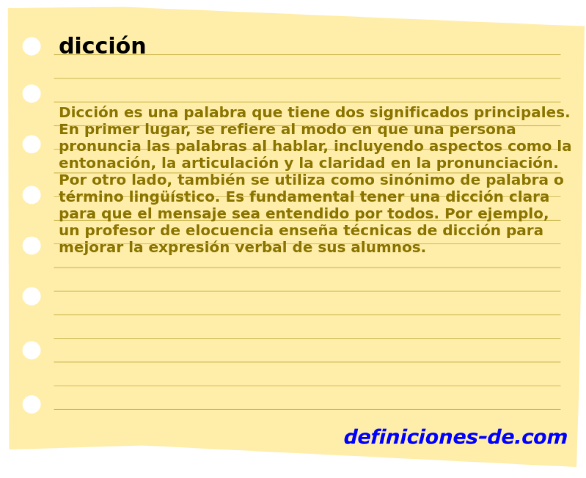 diccin 