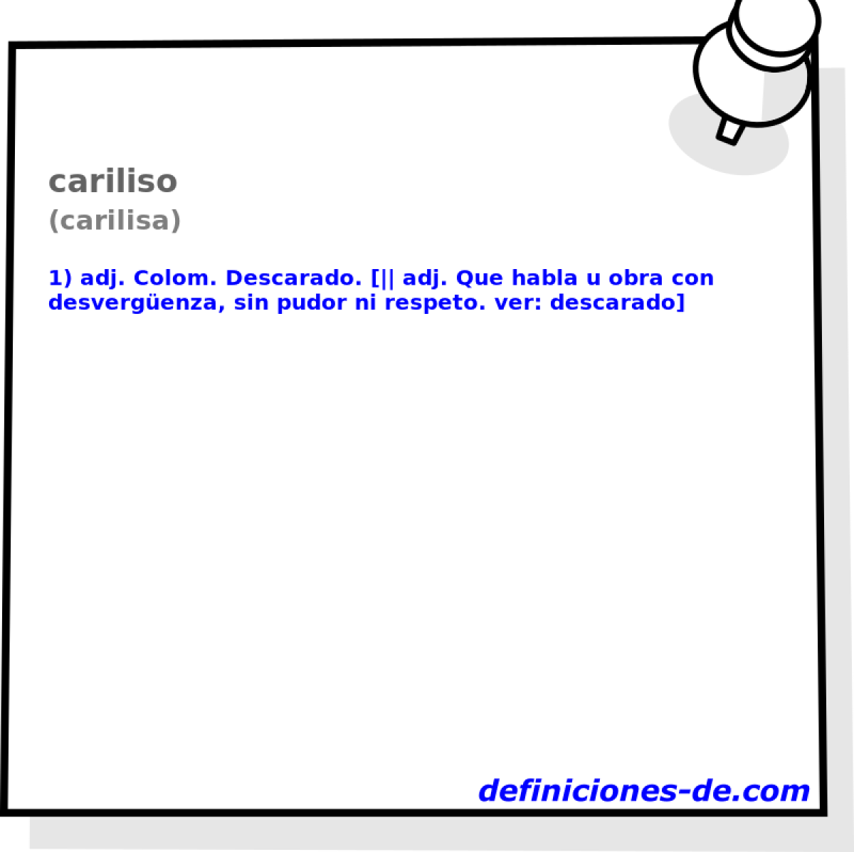 cariliso (carilisa)