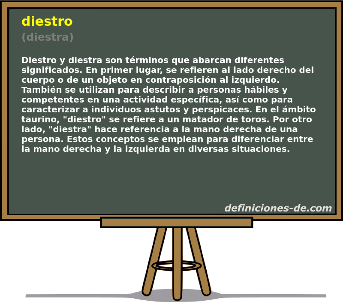 diestro (diestra)