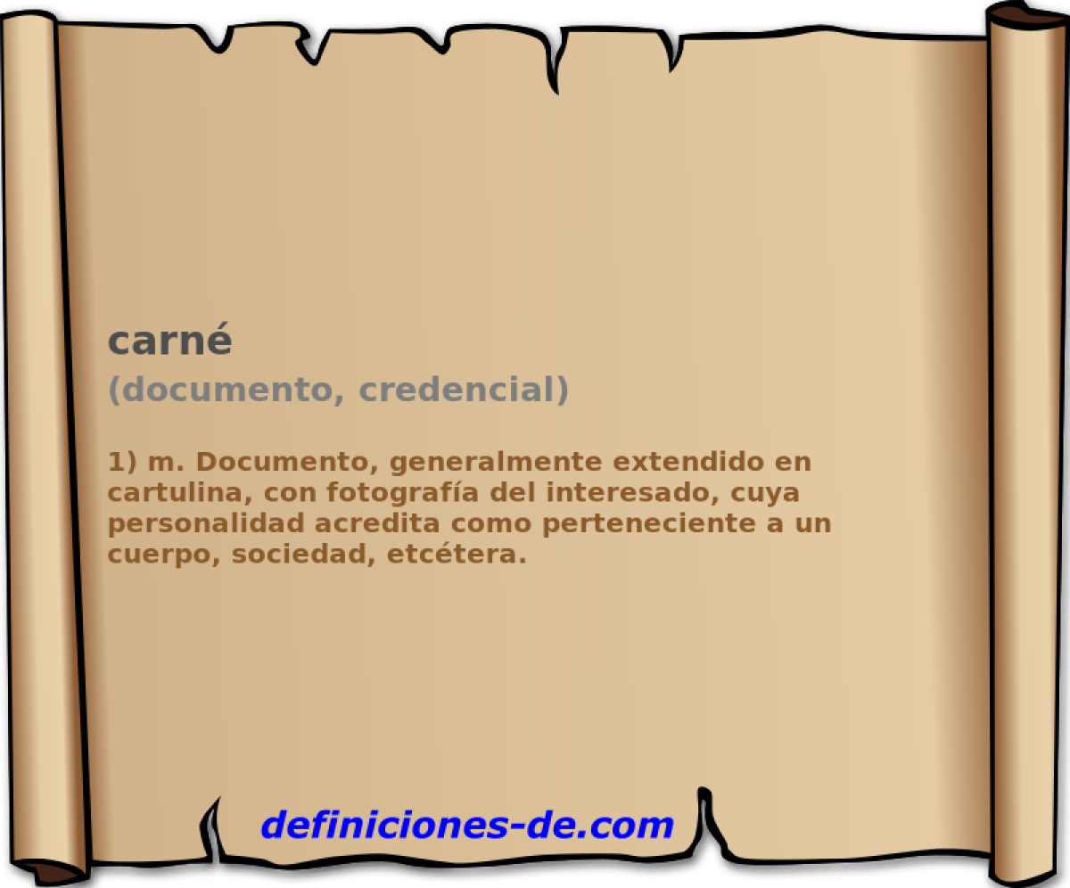 carn (documento, credencial)