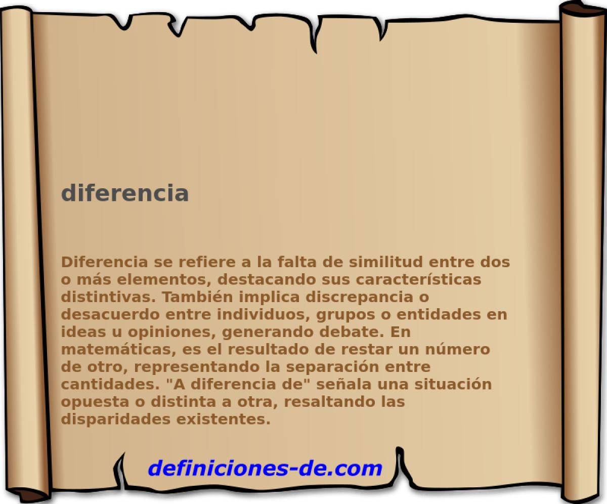 diferencia 