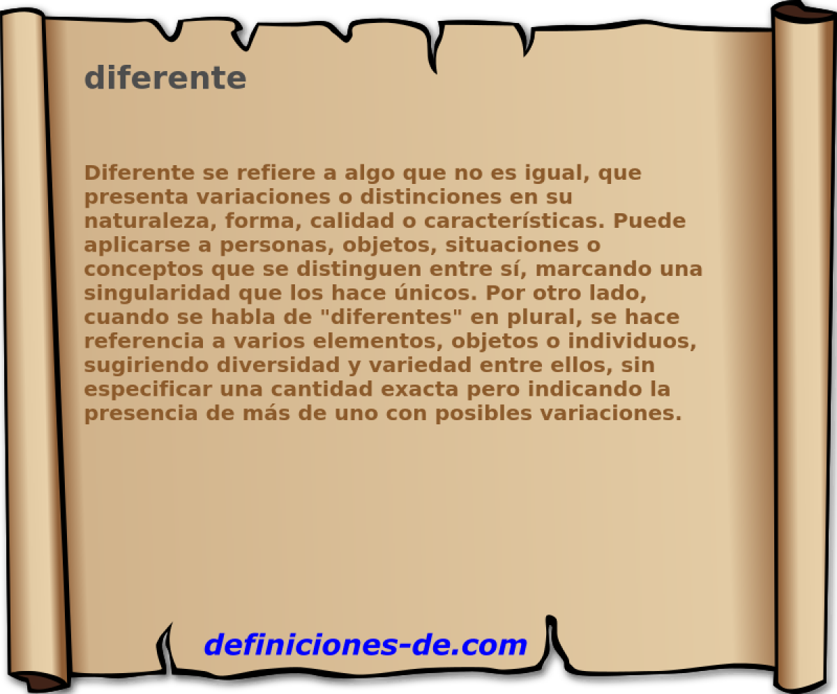 diferente 