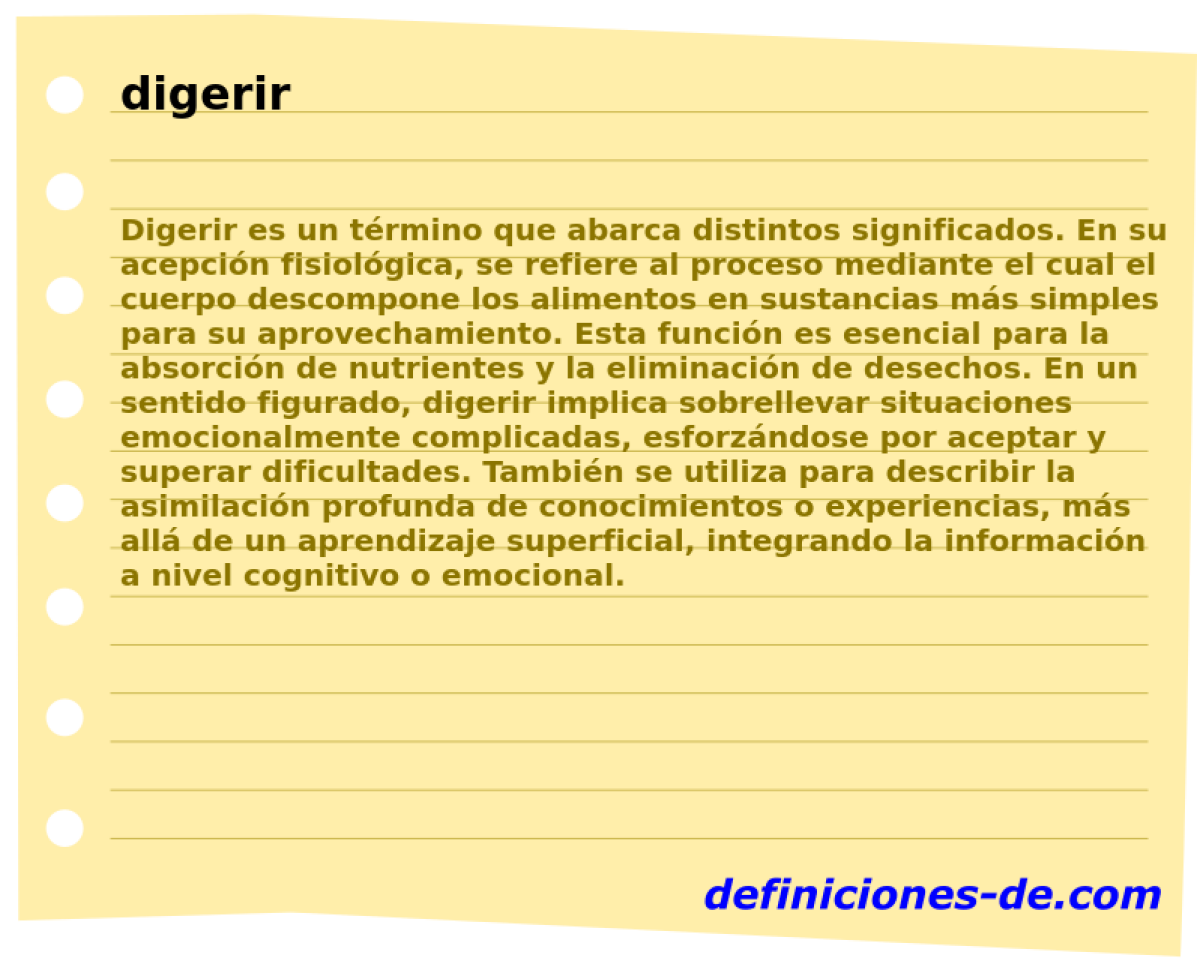 digerir 