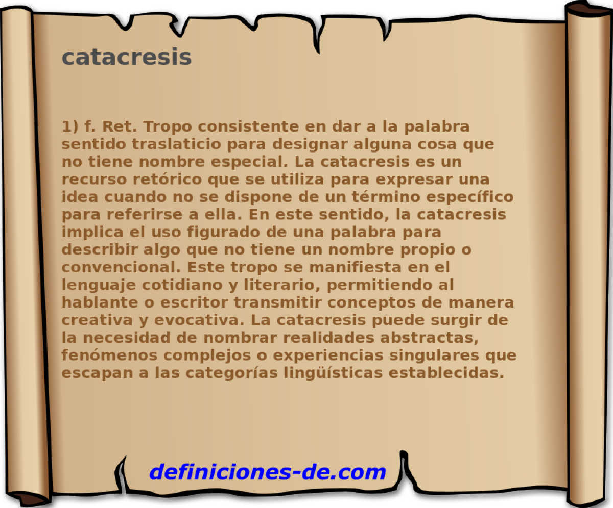 catacresis 