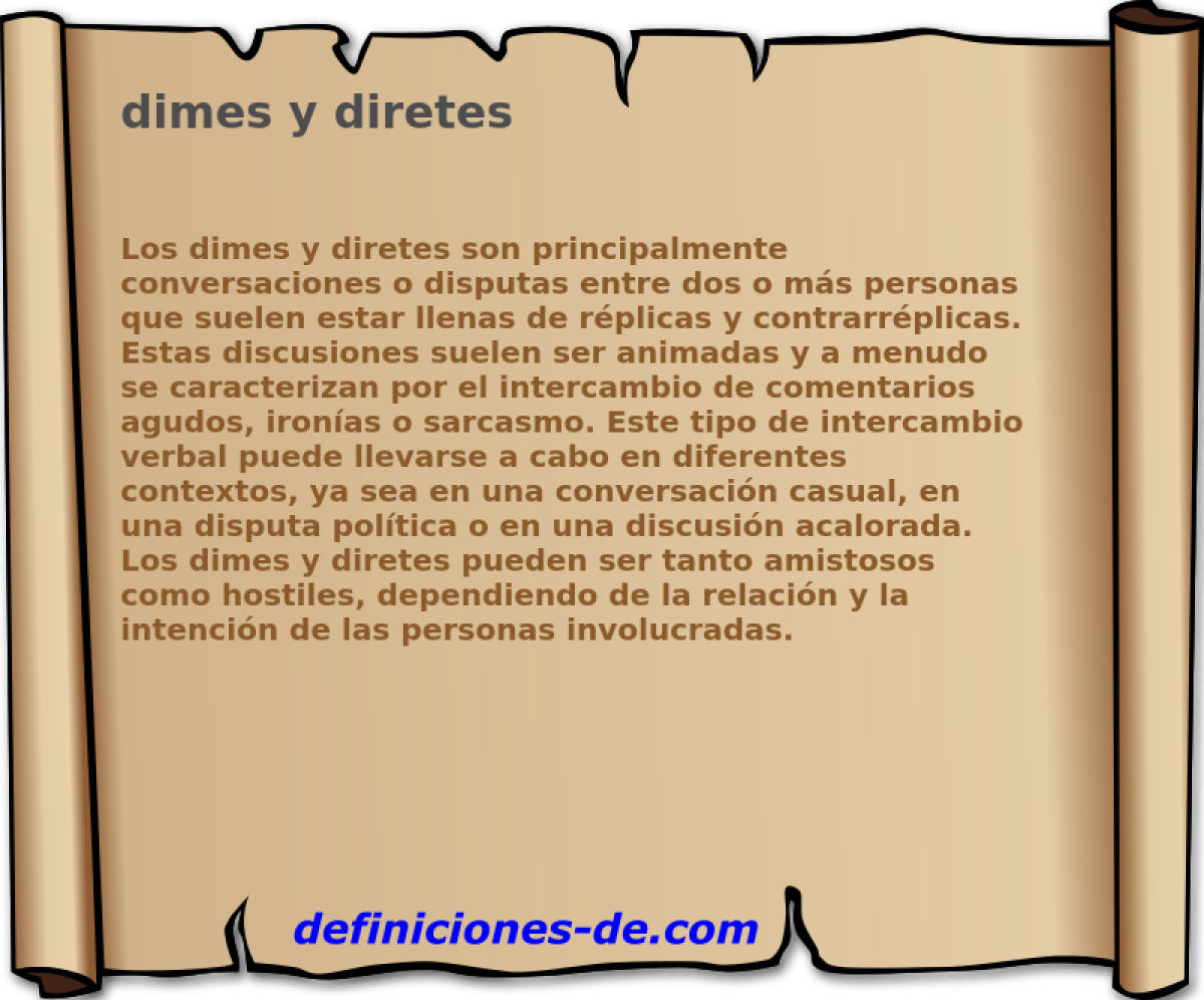 dimes y diretes 