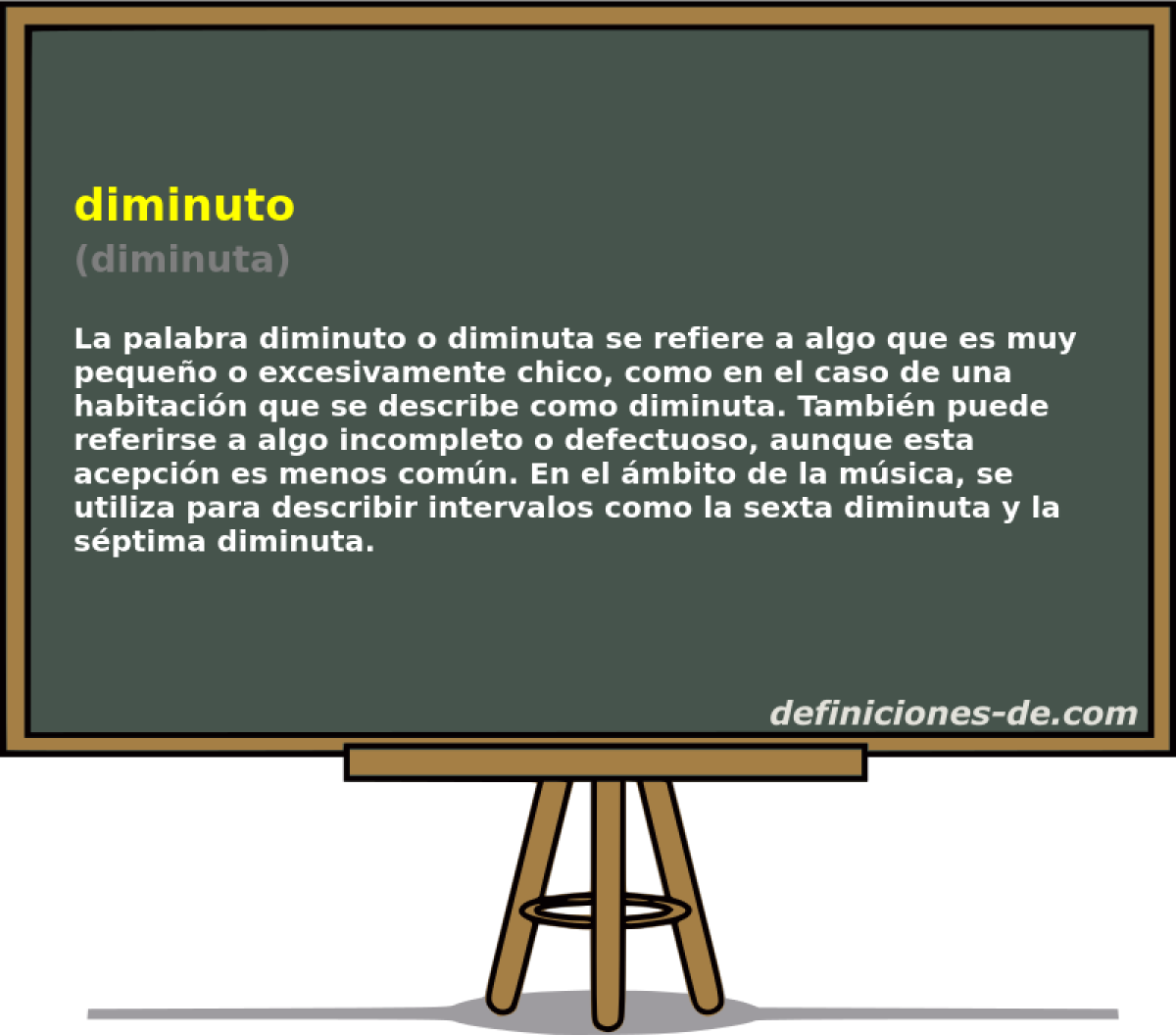 diminuto (diminuta)