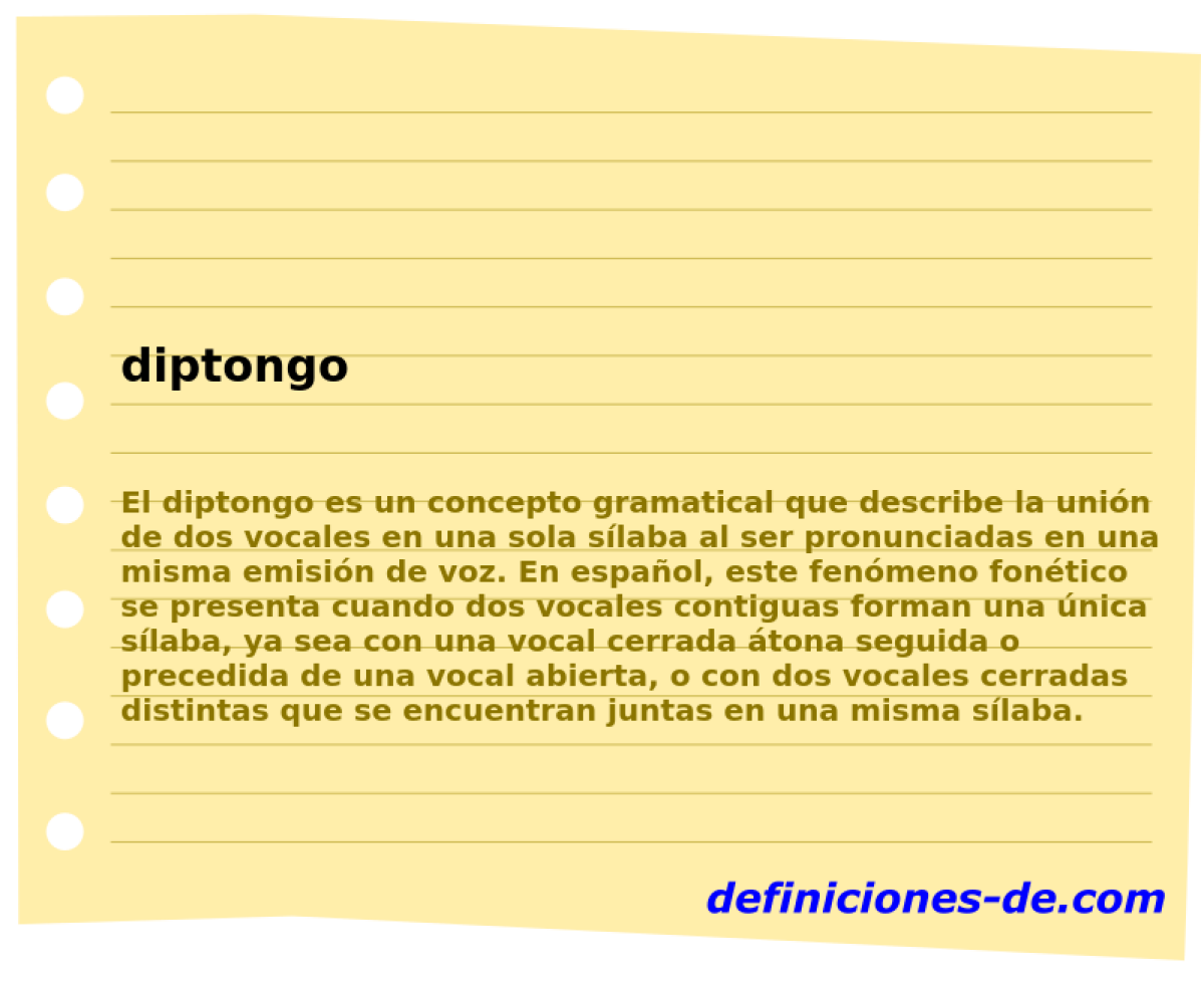 diptongo 