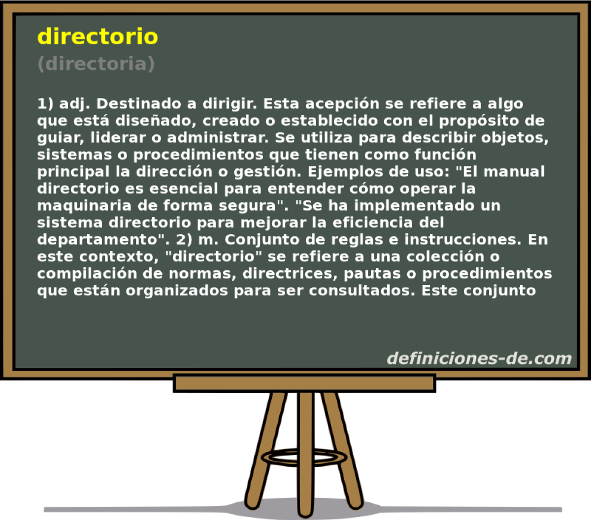directorio (directoria)