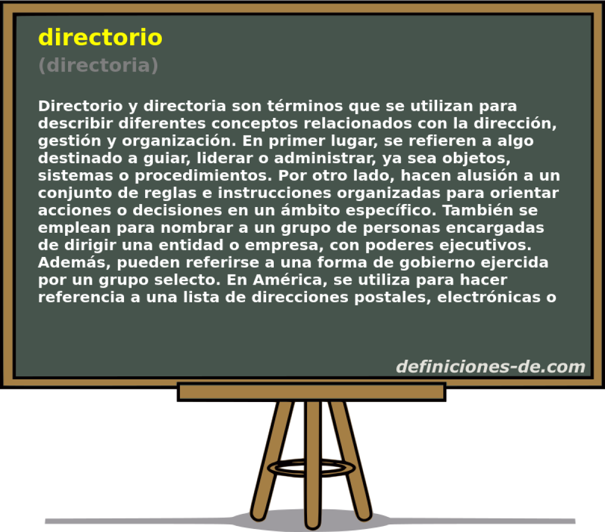 directorio (directoria)