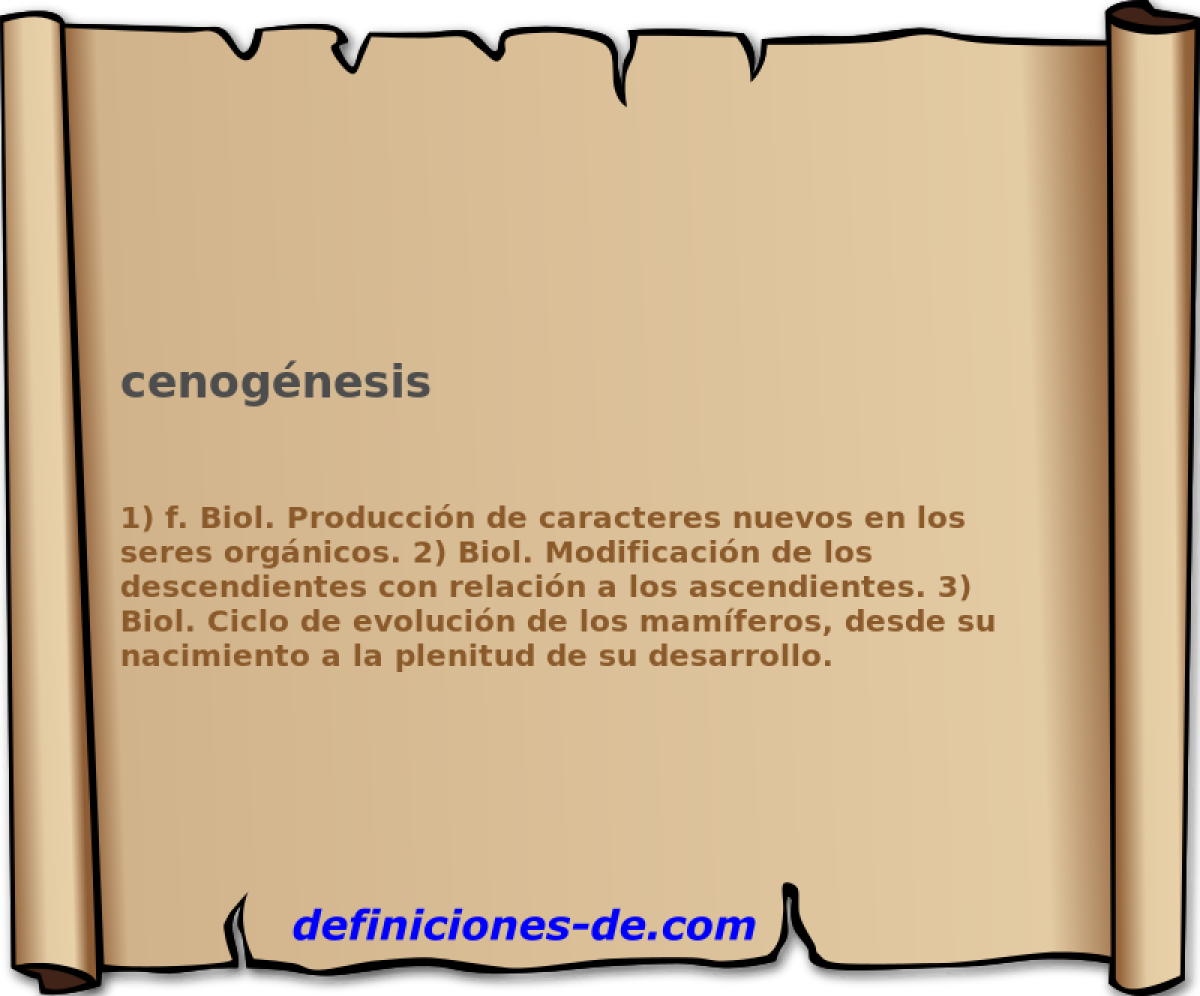 cenognesis 