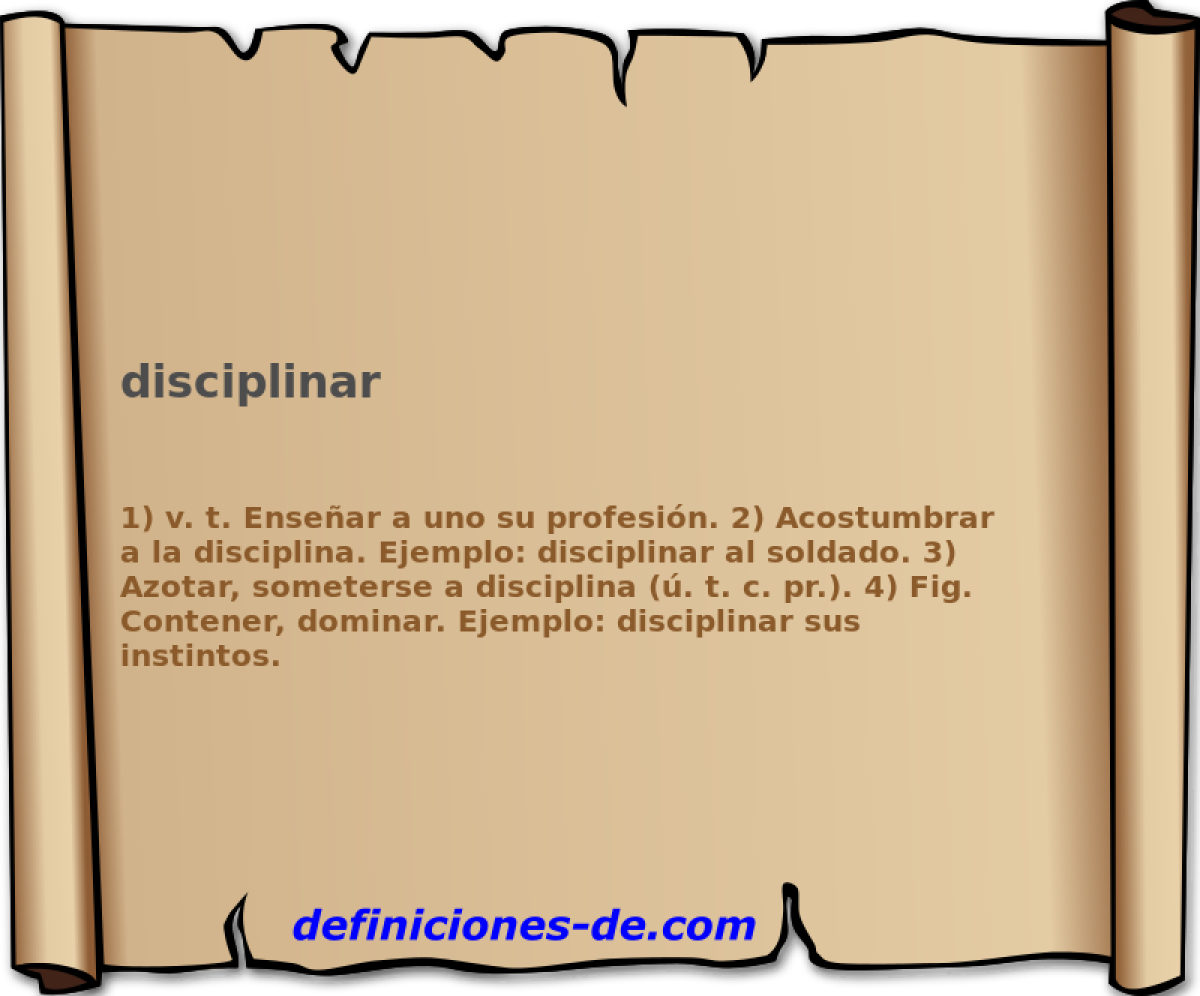 disciplinar 